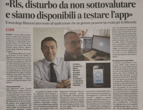 Prof. Manconi, RLS specialist, interested in testing RLS App!